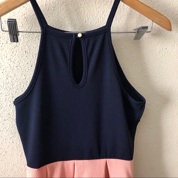 ‼️sold‼️ Agaci pink and navy striped  dress - Picture 6 of 6